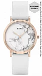 Cluse La Roche Petite Rose Gold White Marble/White CW0101205005