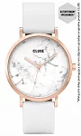 Cluse La Roche Rose Gold White Marble/White CL40010