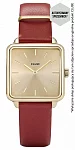 La Tetragone Gold Leather Scarlet Red