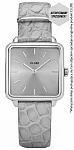 La Tetragone Silver Leather Soft Grey Alligator