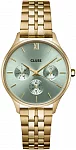 Minuit Multifunction Gold Bracelet Green Dial