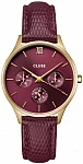 Minuit Multifunction Gold Dark Cherry Dial & Strap