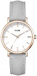 Pavane Petite Rose Gold Grey Leather