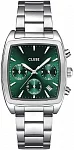Quartaut Silver Bracelet Green Dial Chronograph