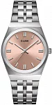 Retro 70's Silver Bracelet Pink Dial