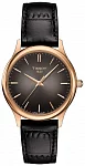 Excellence Lady Rose Gold Black Leather Anthracite Dial