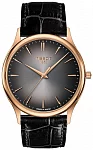 Excellence Rose Gold Black Leather Anthracite Dial