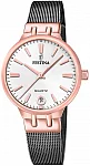 Mademoiselle White Dial Mesh