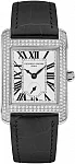 Classics Carree Quartz Small Second Diamonds