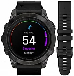Garmin Epix Pro 2 47mm Sapphire Digital Smartwatch AMOLED DLC Titanium Straps Set HR GPS 010-02803-30
