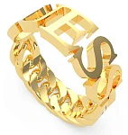 Guess Pierścionek Logo Stal PVD UBR70024-56