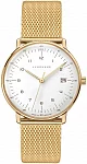 Max Bill Ladies Yellow Gold PVD Sapphire Mesh