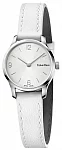 Lady Endless Silver Dial White Leather