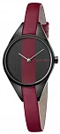 Lady Rebel Black-Red Leather Black PVD
