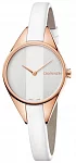 Lady Rebel White Leather Rose Gold PVD