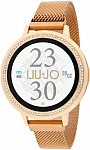 Digital Smartwatch Eye Gleam Rose Gold Mesh