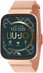 Digital Smartwatch Voice Slim Yellow Rose Gold Mesh