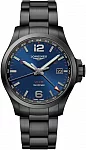 Longines Conquest VHP GMT Flash Setting Black PVD L3.728.2.96.6