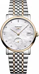 Elegant Collection Lady Automatic Small Second Diamonds 18k Gold Caps