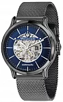 Epoca Automatic Blue Skeleton Dial Black Mesh Bracelet