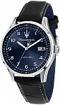 Sorpasso Black Leather Strap Blue Dial