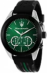 Traguardo Blue Dial Black Rubber Strap Chrono