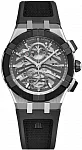 Maurice Lacroix Aikonic Gent Date 43mm Automatic Black Ceramic Bezel Skeleton PVD AC8018-SSL20-030-2