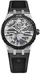 Maurice Lacroix Aikonic Gent Date 43mm Automatic Black Ceramic Bezel Skeleton PVD AC8008-SSL20-090-2