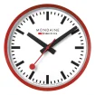 Mondaine Zegar Ścienny Okrągły Czerwony A990.CLOCK.11SBC