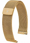 Paski i części Bransoleta Mesh Hirsch 22mm Żółte Złoto Magnetyczna 30161410-1-22