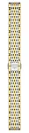 Paski i części Bransoleta Stalowa Longines Bicolor Żółte Złoto 15mm Lyre L600163562