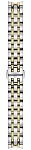 Paski i części Bransoleta Stalowa Tissot 14mm Bicolor Żółte Złoto Classic Dream T605045501