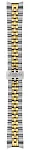 Paski i części Bransoleta Stalowa Tissot 16mm Bicolor Żółte Złoto Ballade T605050370