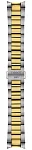 Paski i części Bransoleta Stalowa Tissot 20mm Bicolor Żółte Złoto PR 100 T605049117