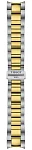 Paski i części Bransoleta Stalowa Tissot 20mm Bicolor Żółte Złoto PR 100 T605049798