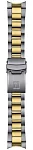 Paski i części Bransoleta Stalowa Tissot 20mm Bicolor Żółte Złoto Seastar 1000 T605048916