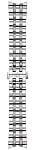 Paski i części Bransoleta Stalowa Tissot 20mm Carson T605043649
