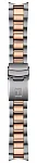 Paski i części Bransoleta Stalowa Tissot 20mm Bicolor Różowe Złoto Seastar 1000 40mm T605050709