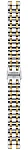 Paski i części Bransoleta Stalowa Tissot Bicolor Żółte Złoto Bellissima T605045168