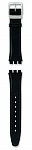 Paski i części Pasek Swatch Irony Medium Czarny BLACK FAN AYLS442