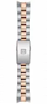 Paski i części Bransoleta Stalowa Tissot Bicolor Różowe Złoto 16mm PR 100 Lady T605043793