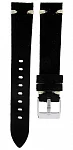 Pasek Skórzany Nubuck Czarny 18mm