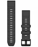 Paski i części Pasek Garmin QuickFit 22mm Fenix, Epix, Quatix, D2 Mach 47mm Grafitowy Gumowy 010-13392-07