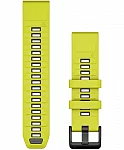 Paski i części Pasek Garmin QuickFit 22mm Fenix, Epix, Quatix, D2 Mach 47mm Żółty/Grafitowy Gumowy 010-13392-08