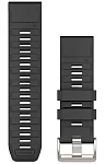 Paski i części Pasek Garmin QuickFit 26mm Fenix, Epix, Quatix 51mm Grafitowy Gumowy 010-13393-07-S