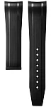 Paski i części Pasek Gumowy Longines Czarny 22mm HydroConquest 43 L682170699