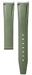 Paski i części Pasek Gumowy Longines Zielony 17mm Conquest Lady 34 L682171275