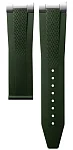 Paski i części Pasek Gumowy Longines Zielony 22mm Conquest Gent 42 L682170861