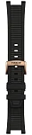 Paski i części Pasek Gumowy Tissot Czarny T-Race T603049672