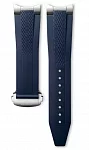 Paski i części Pasek Gumowy Longines Granatowy 21mm Conquest 41mm z Zapięciem L600172924